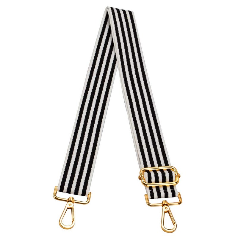 ZANQANO Crossbody Strap Purses Replacement Adjustable Handbag Straps (Black White) - Image 1